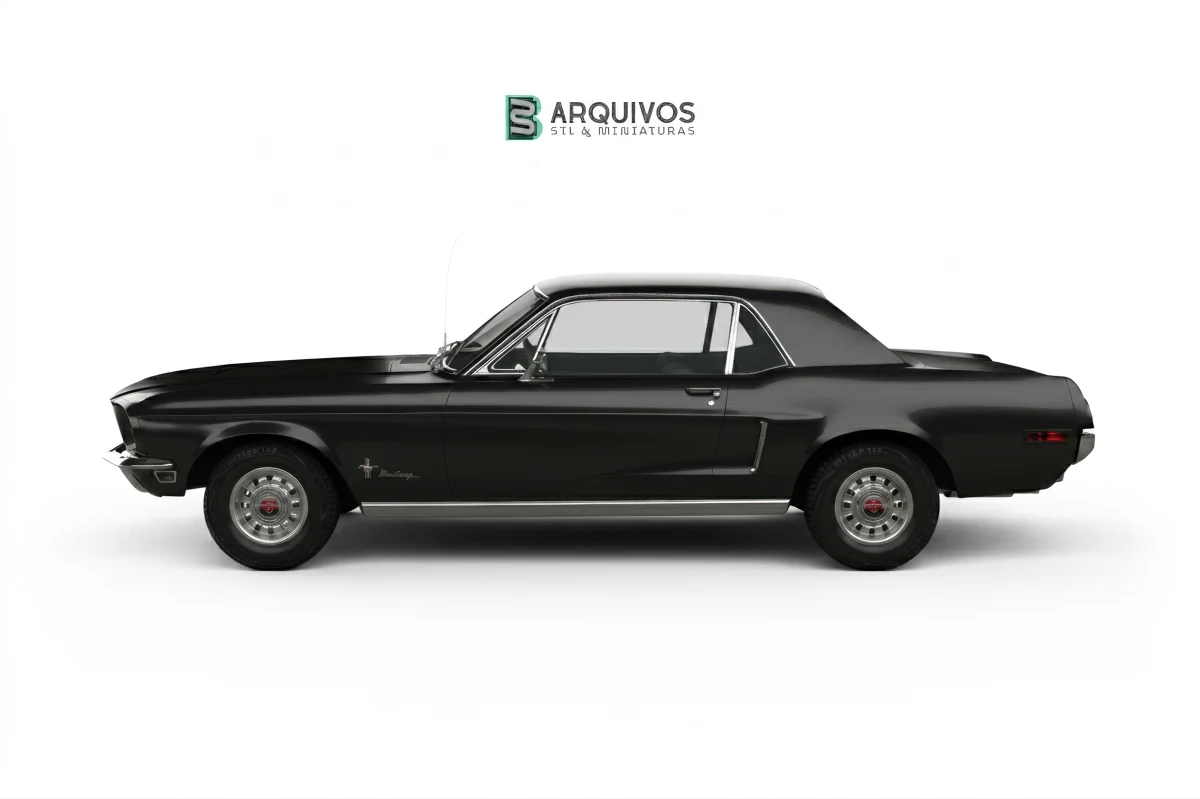 Modelo 3D STL - Ford Mustang 1968 Hardtop — foto 5
